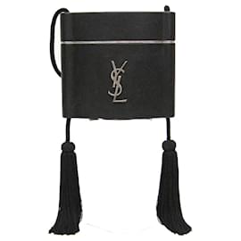 Sac à épaule en cuir noir Opium d'Yves Saint Laurent