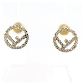 Orecchini Fendi con logo e strass