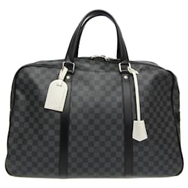 Borsa Boston N41140 in Damier Graphite di Louis Vuitton per uomo