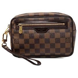 Pochette Billets Macao Damier Ebene Marrone Louis Vuitton