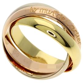 Cartier Trinity Ring in Rosa Weiß und Gelbgold