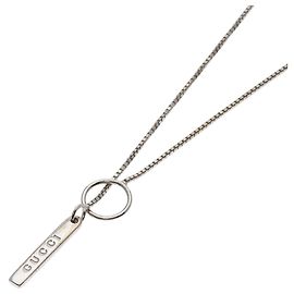 Collana Lariat in Oro Bianco 18K Gucci