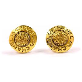 Orecchini a clip in oro vintage Chanel