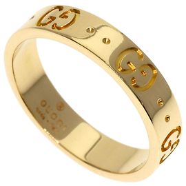 Anello Band Gucci Icon #12 in oro giallo 18K