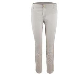 Jeans Louis Vuitton com faixa bege - anos 00
