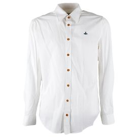 Klassische weiße Bluse von Vivienne Westwood - '10s