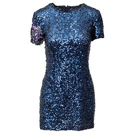 Cocktailkleid mit Pailletten von Gianfranco Ferré - 90er Jahre