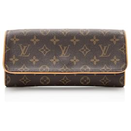 Louis Vuitton Vintage Monogramm-Canvas Pochette Twin GM Schultertasche
