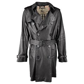 Trench coat in pelle di agnello Burberry - anni 2000