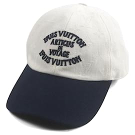 Cappello da viaggio bicolore in cotone Louis Vuitton