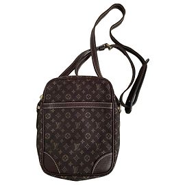 Borsa Louis Vuitton Marrone in Tela