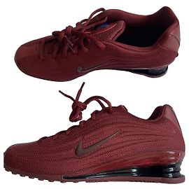 Nike Shox Z Sneaker dunkelrot Stoff Damen Größe 39