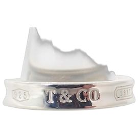 Anello stretto Tiffany & Co. 1837 in argento sterling
