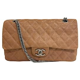 Borsa a Spalla in Pelle Beige Matelassé Chanel