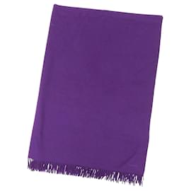 Chal de cachemira púrpura Hermès