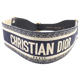 Cintura in tela con logo ricamato Christian Dior