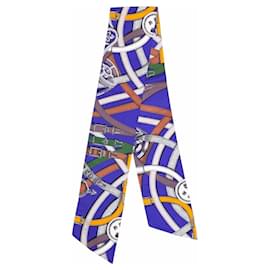 Foulard in seta Hermès Maxi Twilly Cavalcadour