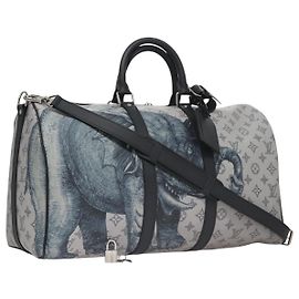 LOUIS VUITTON Monogram Savanna Keepall Bandouliere 45 Bolsa M54130 LV Auth 92978SM