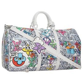 LOUIS VUITTON Keepall Bandoulière 50 Tasche Monogram Comics M21863 Auth LV 95131SM
