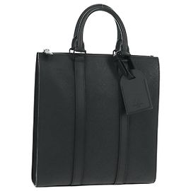 LOUIS VUITTON Taurillon Clemence Borsa Piatta Tessuto Nero M21884 Auth ki6418SAM