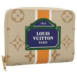 LOUIS VUITTON Monogram Monopanam Monedero Zippy Beige M82691 LV Auth 115227SAM