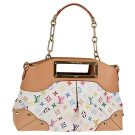 LOUIS VUITTON Borsa a Mano Multicolore Judy MM 2Way Bianca M40255 Auth 130193SAV