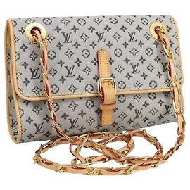 LOUIS VUITTON Bolsa de Hombro Mini Camille Monograma Azul M92002 Auth 98527SAV
