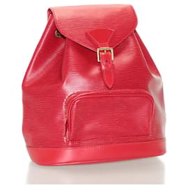 LOUIS VUITTON Zaino Epi Montsouris MM Rosso LV Auth am2389sSM - Louis Vuitton