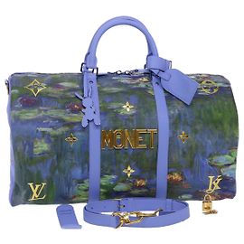 LOUIS VUITTON Masters Collection MONET Keepall Bandouliere 50 Bag LV Auth 47436SM
