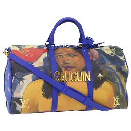 Borsa Keepall Bandoulière 50 della collezione Masters di LOUIS VUITTON Gauguin Auth 52948SM