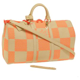 LOUIS VUITTON Borsa Keepall Bandoulière 50 Damier Gigante Beige M57419 Auth 59673SM - Louis Vuitton