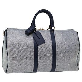 LOUIS VUITTON Keepall Bandoulière 45 Tasche aus laminiertem Jacquard M22923 Auth 66710SM