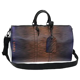LOUIS VUITTON Epi XL Keepall Bandouliere 50 Borsa Boston Nera M23174 Auth 82746SM