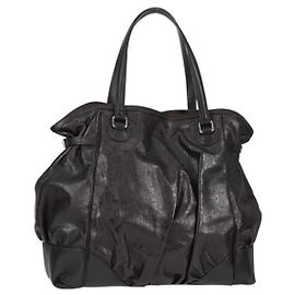 Borsa a Spalla in Pelle Nera e Argento GUCCI 257290 Auth sw1329A