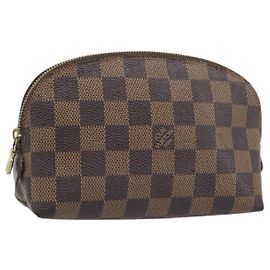 LOUIS VUITTON Pochette Cosmetica PM Damier Ebene N47516 Auth LV ep13975