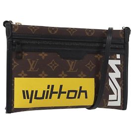 LOUIS VUITTON Borsa Messenger Piatta in Denim Monogram M44641 LV Auth 152437SAM