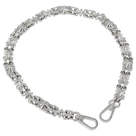 LOUIS VUITTON Für Dauphine Schultergurt Edelstahl Silber LV Auth 152703SAM