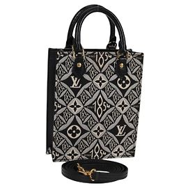 LOUIS VUITTON Usato DAL 1854 Petit Sac Plat 2way Nero M80484 Auth 132612SAM