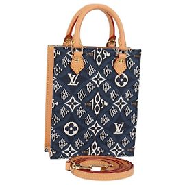LOUIS VUITTON Usato DAL 1854 Petit Sac Plat 2way Blu Navy M80288 Auth 132611SAM