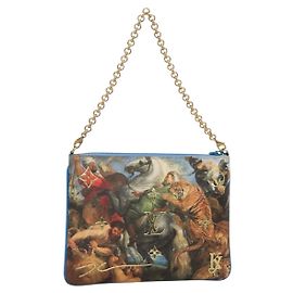 LOUIS VUITTON Pochette Plat Celty Koons Rubens M64617 LV Auth 132961SM