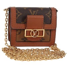LOUIS VUITTON Borsa Micro Dauphine Monogram Reverse M80250 LV Auth 129757SAM