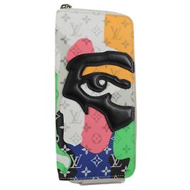 Vertikales Zippy Wallet Monogramm LV Portrait LOUIS VUITTON M82590 Auth LV 127987SM