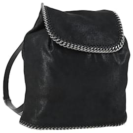 Borsa a spalla Falabella Stella McCartney in poliestere Nero Argento Auth 163286A - Autre Marque