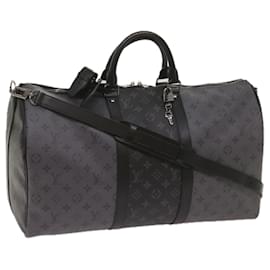 Borsa Keepall Bandoulière 50 Eclipse Reverse LOUIS VUITTON M45392 Auth LV 68414SM
