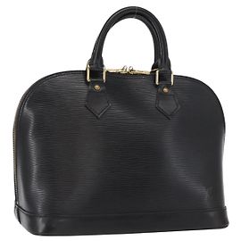 LOUIS VUITTON Borsa a Mano Epi Alma Nera M52142 LV Auth ka1525V
