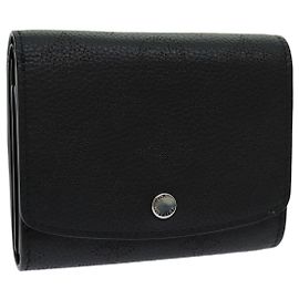 LOUIS VUITTON Mahina Portafoglio Iris Compatto Nero M62540 LV Auth 70838M