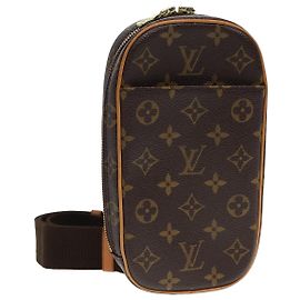 LOUIS VUITTON Pochette Gange Monograma Bolsa de Ombro M51870 LV Auth 77702V