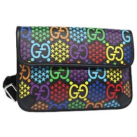 GUCCI GG Borsa a corpo psichedelica in pelle PVC multicolore 598113 Auth am6503V