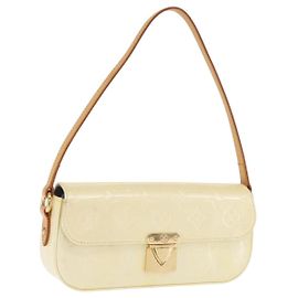 LOUIS VUITTON Borsa da Strada Malibu Monogram Vernis Perle M91507 LV Auth 142836