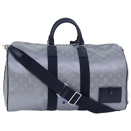 LOUIS VUITTON Monogram Satellite Keepall Bandouliere 50 M44170 LV Auth 78374SM